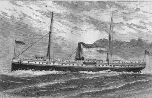 Steamer Metis engraving. Image courtesy of Quest Marine Services.