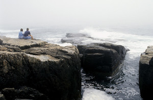 Schoodic Point with its rock formations.