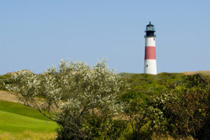Sankaty Head lighthouse on Nantucket Island