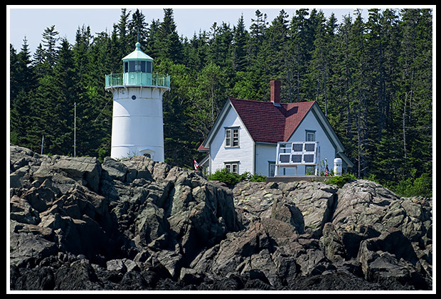 Little River lighthouse view from boat tour