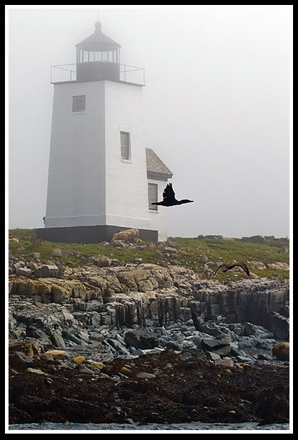 Nash Island lighthouse