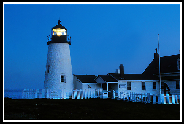 Pemaquid Lighthouse at twilight