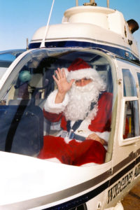 Flying Santa Tom Guthlein. Photo courtesy of Brian Tague.