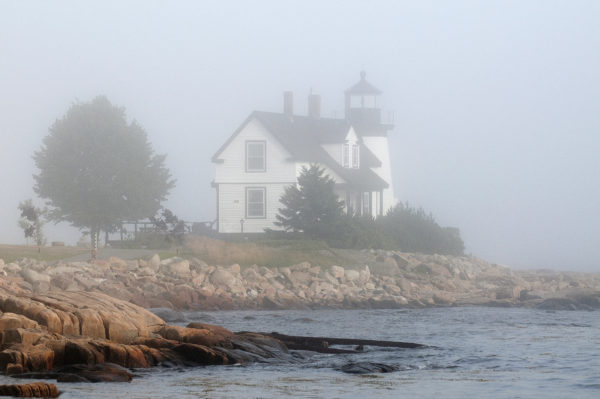 Prospect Harbor Lighthouse in Fog