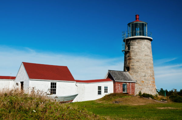 Monhegan Island Lighthouse with Connected Museum