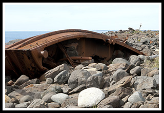 Tugboat Wreck on Monhegan Island