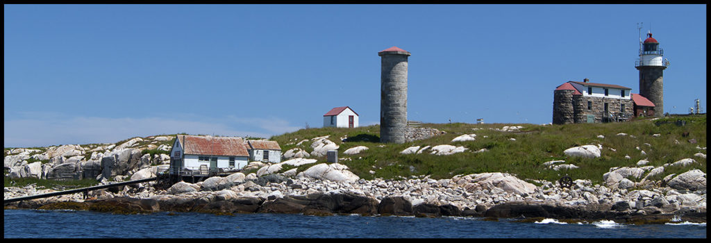 Matinicus Rock Lighthouse with Both Towers in Maine