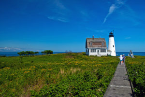 Boardwalk Leads to Lighthouse