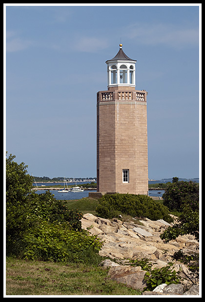 new reconstrcuted tower of Avery Point light