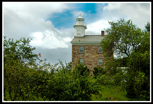 stone architecture of reat Captain Island light