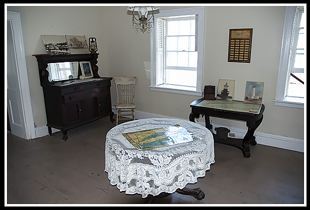 inside Sheffield Island light