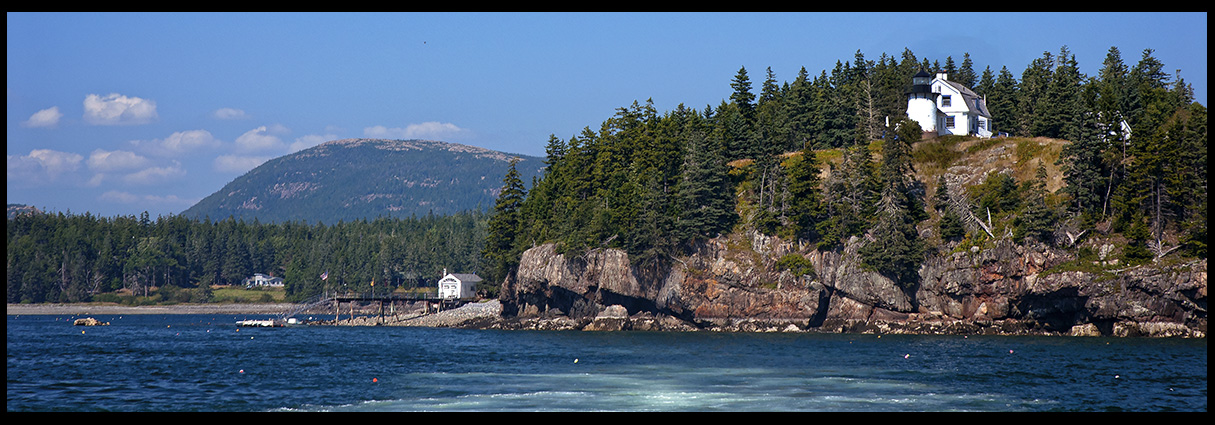 waterside view of Bear Island Lighthouse