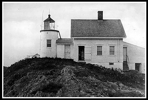 Pond Island Light in 1855