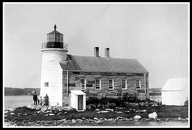 early image Prospect Harbor light 1850