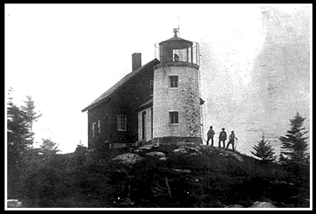early image of Pumpkin Island light