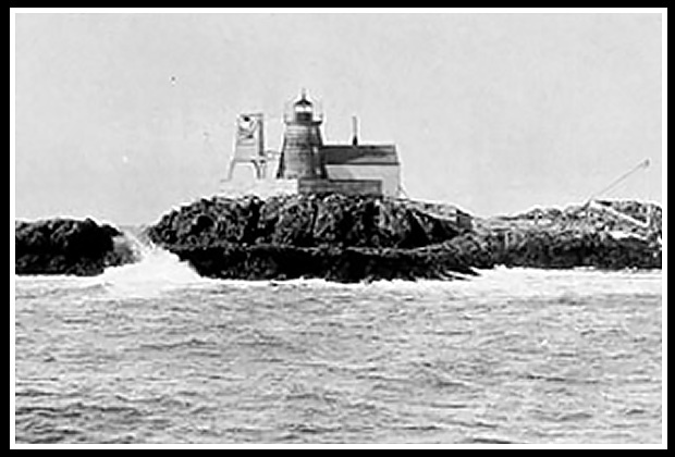 early image of Saddleback Ledge lighthouse