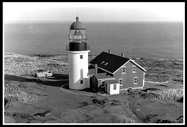 Sequin Island lighthouse early construction