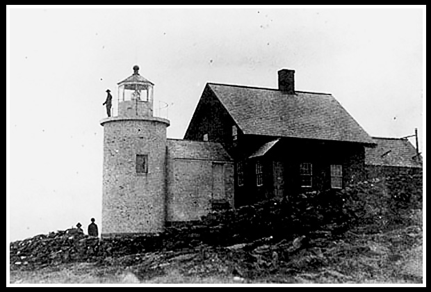 vintage image of Tenants Harbor light