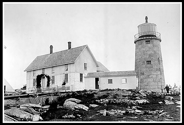 vintage image of Whitehead lighthouse
