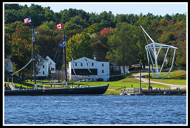 water view of Maine Maritime Museum outdoors
