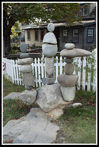 rock scultures on Monhegan Island