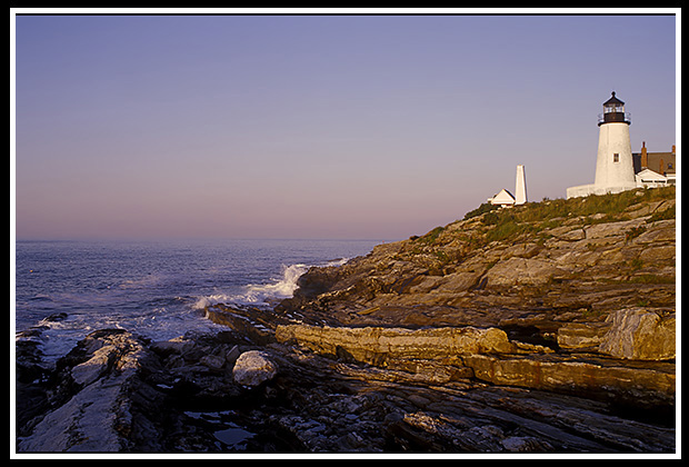sunrise by Pemaquid lighthouse