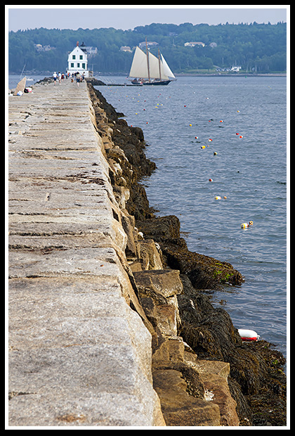 jetty along Rockland Breakwater