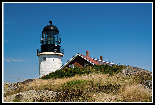 seguin island light with original lens