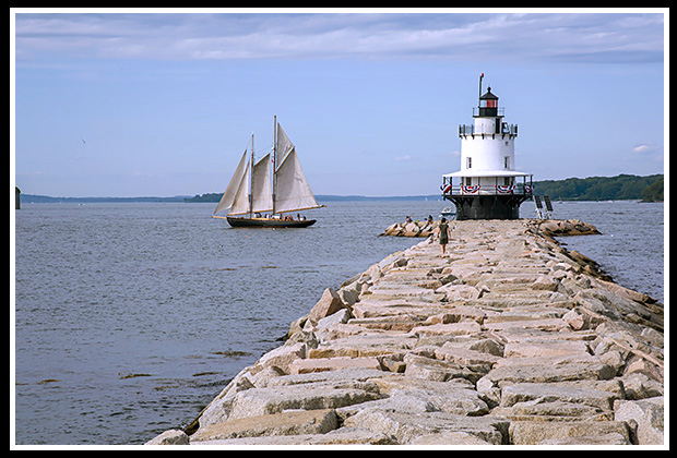 breakwater out to Spring Point light