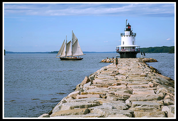 breakwater out to Spring Point light