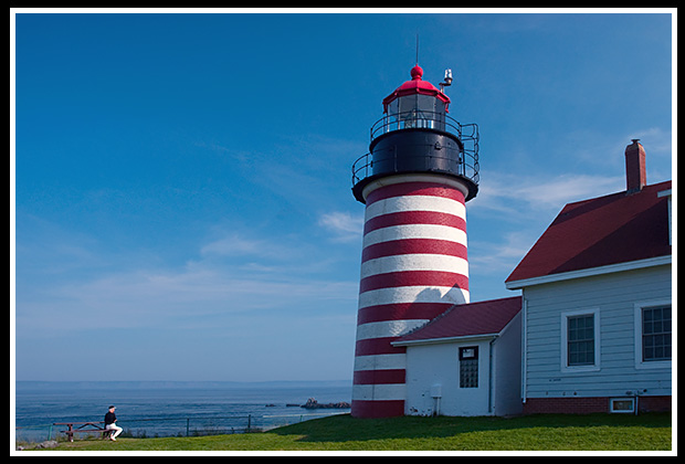 West Quoddy Head lighthouse in Maine