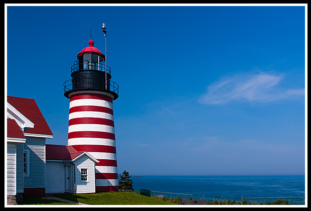 West Quoddy Head Light overlooking Bay of Fundy