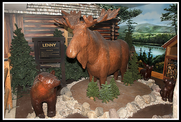 Lenny the world's largest chocolate moose