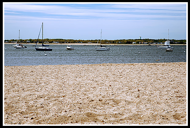 one of the many beaches around Bourne, MA