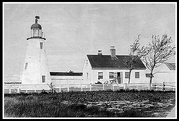 vintage image Ned's Point light