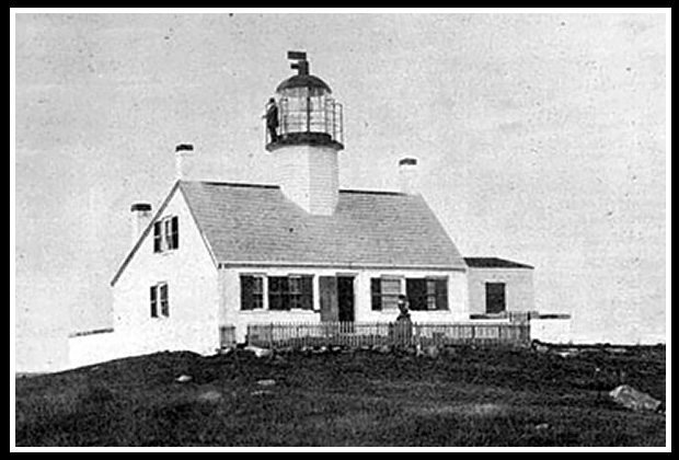 vintage image Nobska Point light 1829