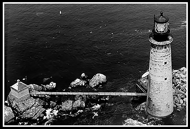 areial view graves lighthouse