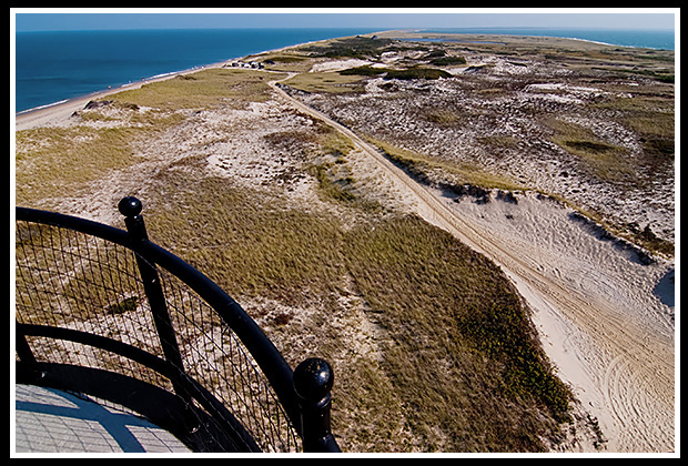 view from great point lighthouse tower