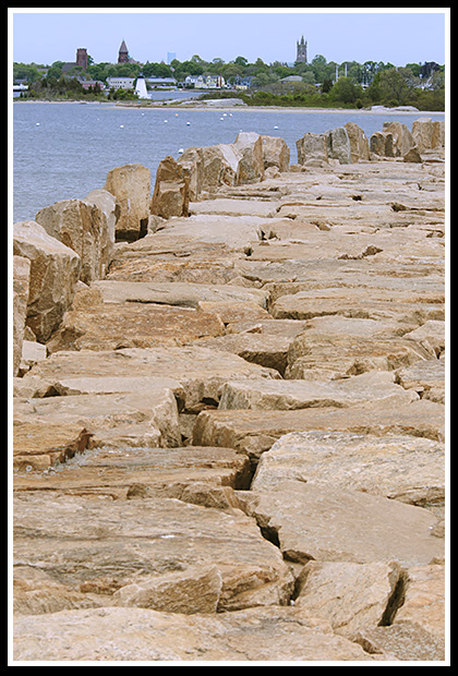 New Bedford hurricane wall