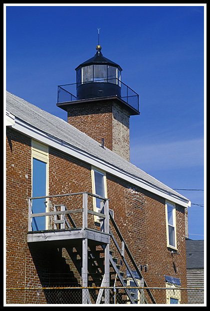 brick tower of Newburyport Rear Range light