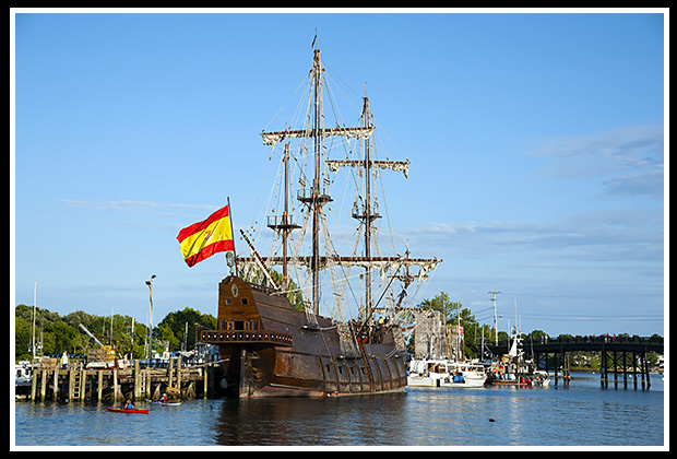 replica of Spanish galleon vessel