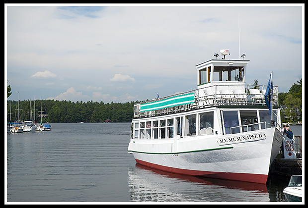 M.V. Mt Sunapee boat for tours on lake Sunapee