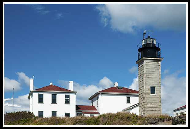 Beavertail lighthouse early constrcution still utilized today