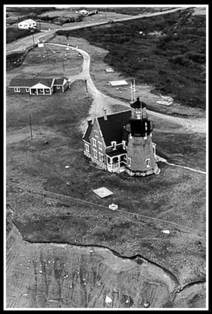 vintage image Block Island Southeast light