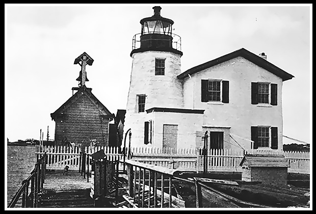early image Newport Harbor light