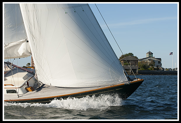 sailing in Newport harbor