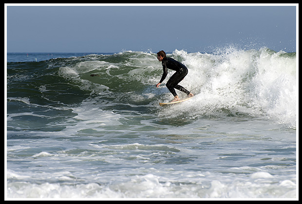 surfer riding wave